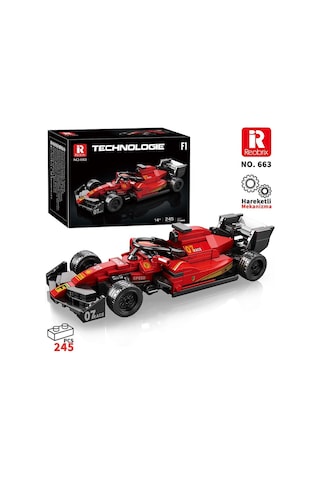 Reobrix Technic 663 Ferrari Formula F1 Yarış Arabası Yaratıcı Yapı Blok Seti Building Blocks - 245 Parça
