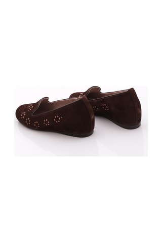 Dgn 447 Kadin Loafer Ayakkabi Kahve Süet