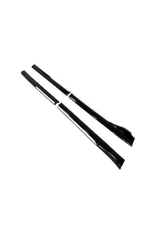 Audi A3 2008-2013 Beyaz Şeritli Renkli Ön Lip Ve Yan Marşpiyel Seti