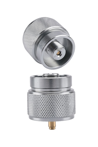 Jeemson Kamp Çalışanı Gaz Tankı Dönüştürücü Uç Adapörü - Alüminyum Ve Bakır, Otomatik Kapatma, Leak-proof, Taşınabilir Çok Renkli