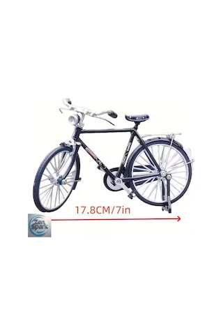 Vintage Yeşil Bisiklet Model Yapı Kiti, Gerçekçi Mini Replika, Yetişkinler İçin