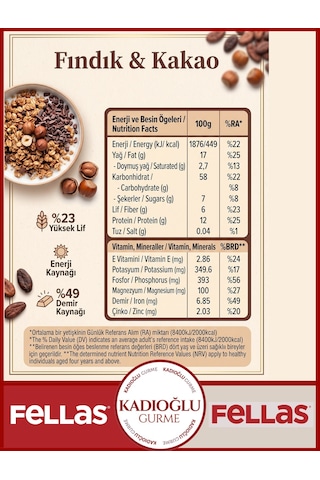 Fellas Granola - Fındık & Kakao 200 G