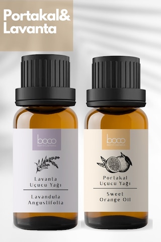 Boco Born In Cosmetics Lavanta + Portakal Saf Aromaterapi Uçucu Yağı 2 x 10 ML