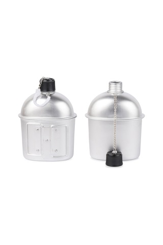 Lixada Gümüş 4 Adet Tencere Seti Alüminyum Askeri Kantin Fincan Gümüş