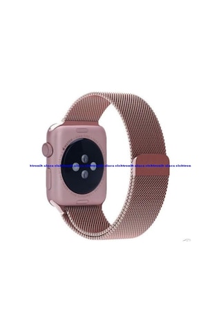 Apple Uyumlu Watch 38Mm Celik Orme Kordon Rose Gold