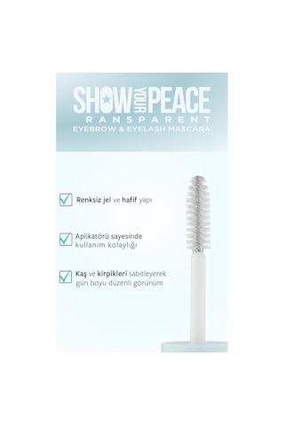 Pastel Show Your Peace Transparent Eyebrow & Eyelash Mascara - Transparan Kaş Ve Kirpik Maskarası Turuncu