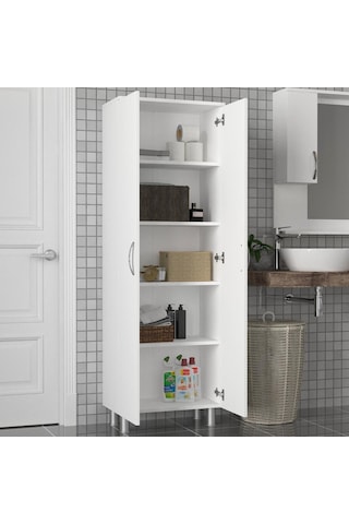 Dekorister Arizona 2 Kapaklı Çok Amaçlı Banyo Dolabı Çok Renkli