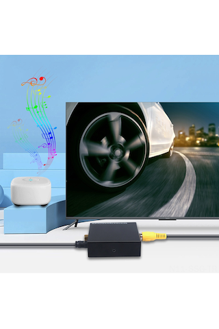 Springsun Aımos Ct02 Metal Ses Dönüştürücü - Koaksiyel Ve Optik Fiber Arası Çift Yönlü, Pcm2.0/dts/dolby-ac3 Desteği, 25mbps Aktarım Hızı