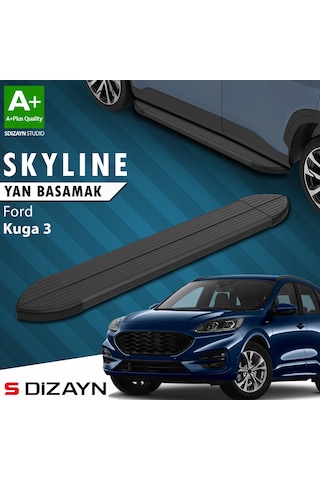 S-dizayn Ford Kuga 3 Skyline Siyah Yan Basamak 183 Cm 2020 Üzeri A+ Kalite