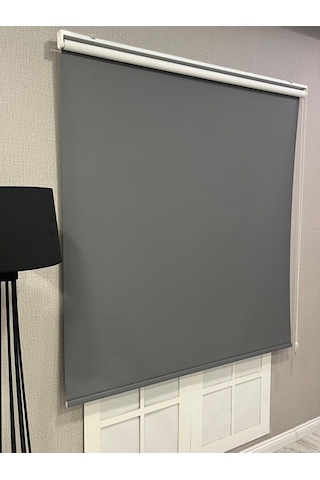 %100 Işık Geçirmez Blackout Stor Perde Antrasit Gri Antrasit Gri