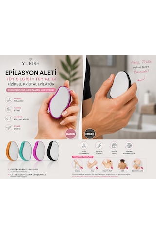 Epilasyon Aleti Tüy Silgisi Tüy Alıcı Fiziksel Kristal Epilatör