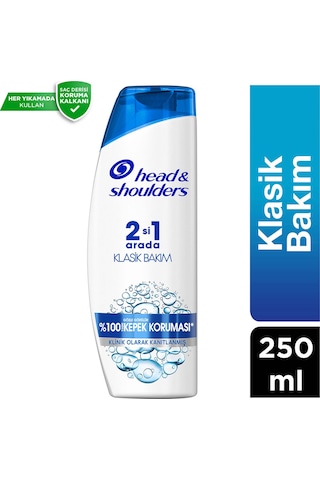 Head & Shoulders Klasik Bakım 2'si 1 Arada Kepeğe Karşı Etkili Şampuan 250 ML