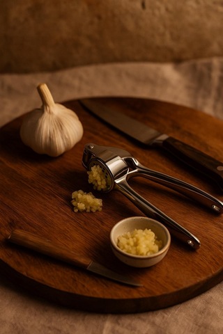 Paslanmaz Çelik Sarımsak Ezici Mavi