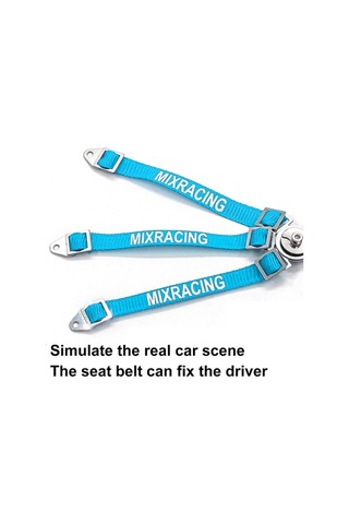 Createtech Wraith Rc Nylon Mavi Kemeri Kayış İçin Emniyet Axial Araçları 205mm - Ub