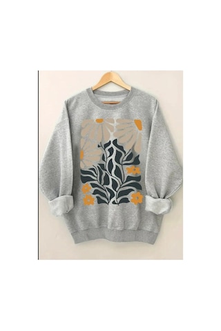 Herkesemoda God Say You Are Yazı Baskılı Bisiklet Yaka İçi Polarlı Sweatshirt Beyaz