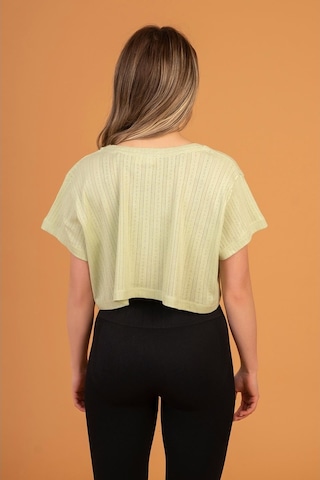 Woof Gym 3D Dog Print Crop Top Soft Green