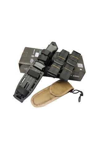 Colombia Kamp Tiger Lmf Iı Black Tactical Survival Knife Çok Renkli