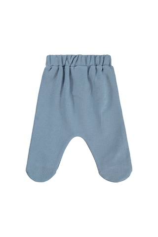 Civil Baby Roket Baskılı 1-9 Ay Tek Alt Bebe - Mavi Buz Mavi