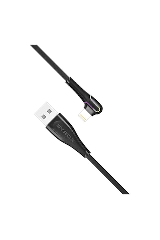 Syrox C106 RGB Led Işikli Lightning Şarj Data Kablosu