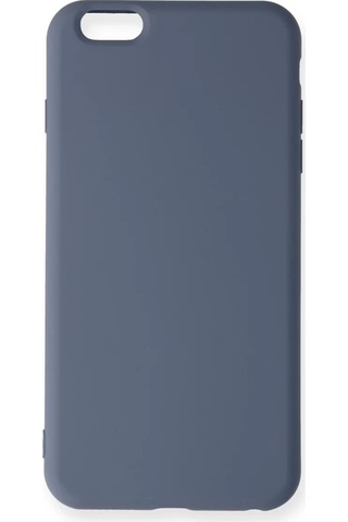 Newface Apple Uyumlu iPhone 6 Plus Kılıf Nano İçi Kadife Silikon - Gri Resimdeki