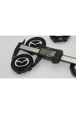 Mazda Jant Göbeği Siyah Kapak Seti 60mm
