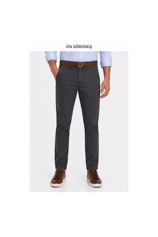 Lavetto Erkek Kanvas Pantolon Regular Kalıp Yazlık Bgl-st05407 Füme