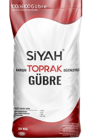 Organik Taban Gübresi Organomineral Gübre Siyah Toprak 20 KG