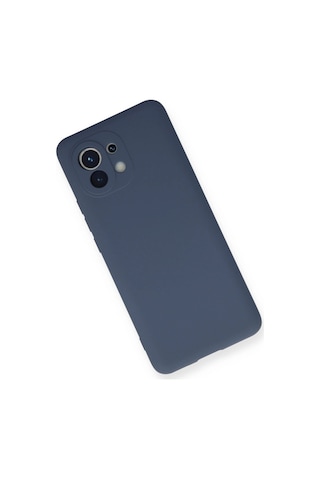 Mep Xiaomi Mi 11 Kılıf Nano İçi Kadife Silikon - Gri Najmaddin renkli