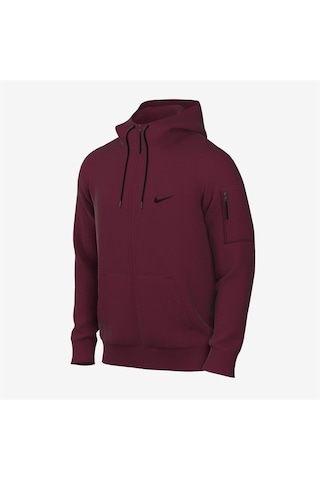 Nike M Therma-fıt Hoodie Full Zip Erkek Sweatshirt Bordo