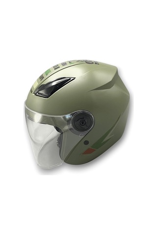 Motosiklet Kask Yazlık Model Yeşil