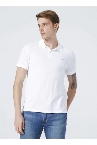 Dockers Erkek Minimalist Polo Yaka Kısa Kol T-shirt - Günlük Kullanım Beyaz