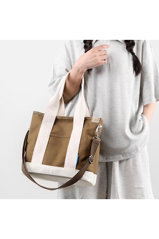 Mavi Kanvas Çanta Çok Cepli Çapraz Vücut Kadın 2024 Yeni Anne Küçük Eğlence Seyahat Küçük Omuz Çantası Mavi