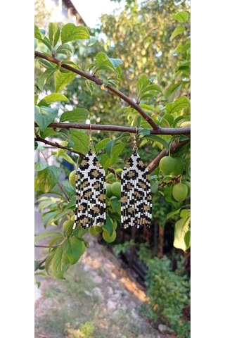 Harmeljewelry Leopar Küpe Çok Renkli