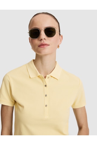 Pierre Cardin Kadın Limon Tişört Basic 50325456-vr035 Sarı