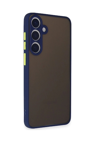 Newface - 739 - Samsung Galaxy Uyumlu S24 Kılıf Montreal Silikon Kapak - Csmo-tex - - Lacivert