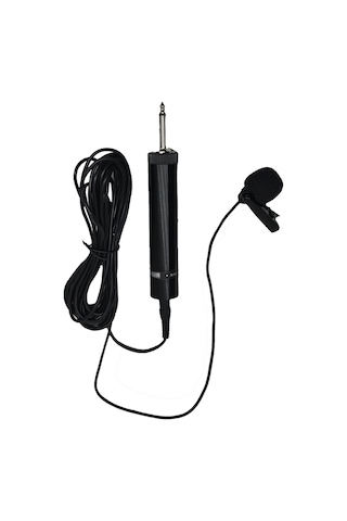 Not-330 Profesyonel Yaka Mikrofonu - 3.5 Mm Jaklı Kürsü Ve Sunum Mikrofonu - Klipsli Süngerli