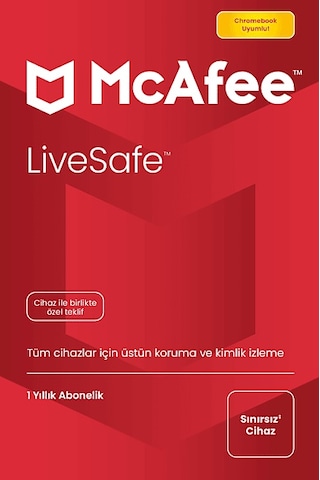 Mcafee Ue Livesafe 1 Yıl Ve Dijital Kimlik Koruma