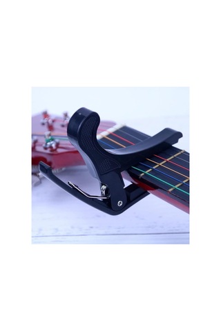 2 Adet Chroma Kaliteli Metal Gitar Bağlama Saz Kaposu - Capo Kelepçe & Sağlam Metal Diğer