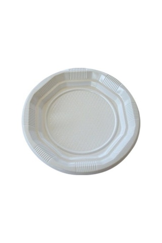 Kullan At Plastik Tabak 17 Cm X 100 Adet Platin