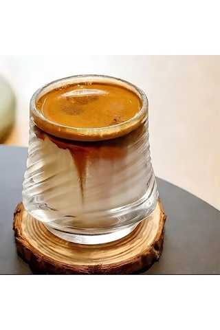Premium Origami Serisi 2 Parça Espresso Ve Viski Cam Bardak Takımı Şeffaf