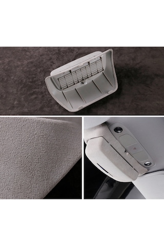 Aubyhe Tesla Model Y/3 İç Dekor Gözlük Kutusu: Kuru Tip Gri Plastik, Kolay Monte, Flocking Stili İç Akıllı Depo