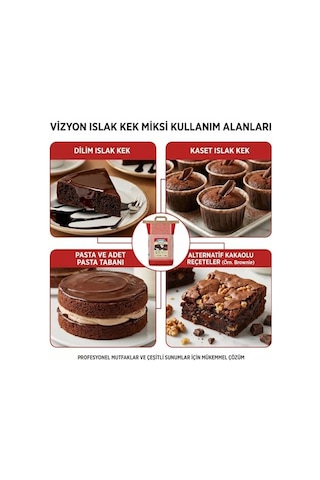 Vizyon Islak Kek Toz Karışımı 10 Kg