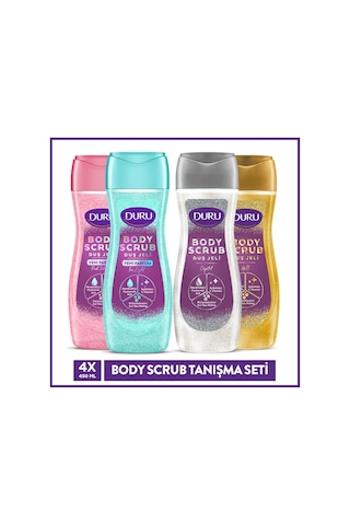 Duru Body Scrub Duş Jeli Tanışma Seti 4x450 Ml Gold&crystal-pınk&ıce Diğer