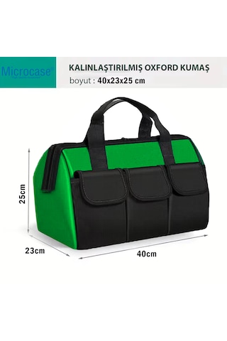 Microcase Çok Bölmeli Su Geçirmez El Tutacaklı Takım Ve Hırdavat Çantası - Al5558 Sarı