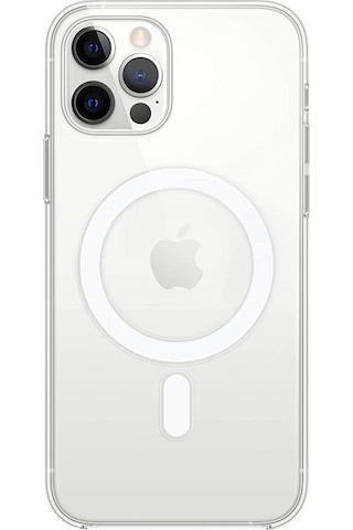 İphone Uyumlu 13 Pro Max İçin Kılıf Kamera Korumalı Magsafe Wireless Şarj Özellikli Şeffaf Kılıf