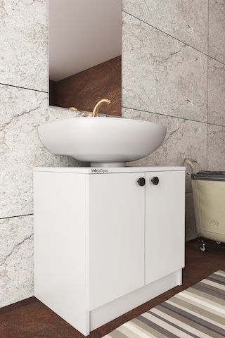 Modelisa Lavabo Altı Dolap, Banyo Dolabı - Mdf Beyaz