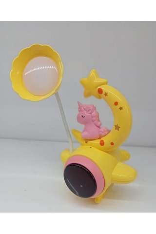 River World Unicorn Ve Ay Desenli Gece Lambası Çok Renkli