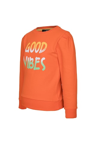 Brz Kids Baskılı Kız Çocuk Sweatshirt-turuncu Turuncu