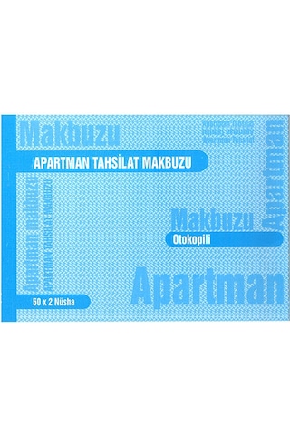 Apartman Tahsilat Makbuzu Otokopili 2/50 3 Adet Apartman Aidat Ma
