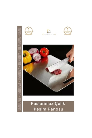 Kesmepanosu Paslanmaz Çelik Dayanıklı Hijyenik Kaymaz Yüzey Profesyonel Modern Meyve Et Kesim Panos Çok Renkli
